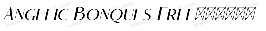 Angelic Bonques Free字体转换